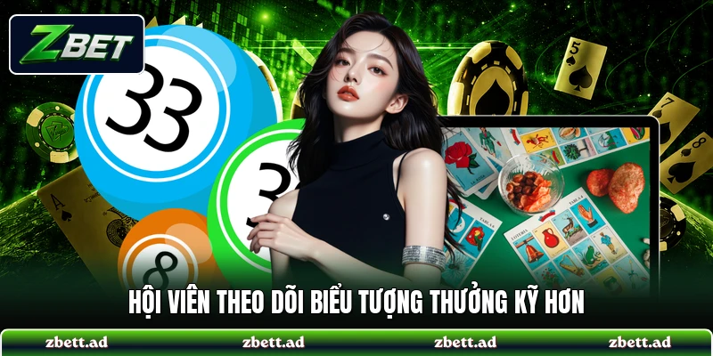 Hội viên theo dõi biểu tượng thưởng kỹ hơn