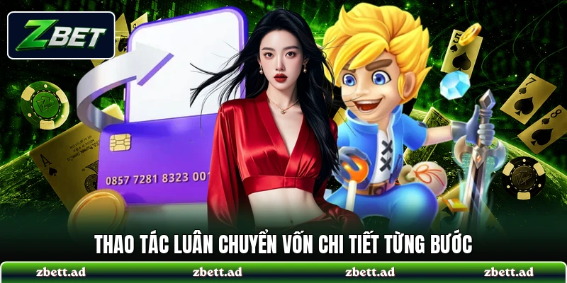 Thao tác luân chuyển vốn chi tiết từng bước